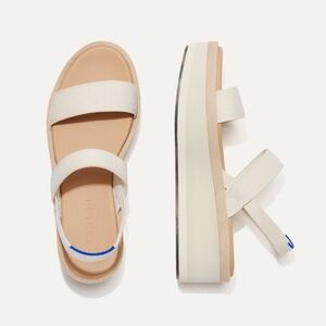 Rothy’s The Lightweight Wedge Sandal in Salt